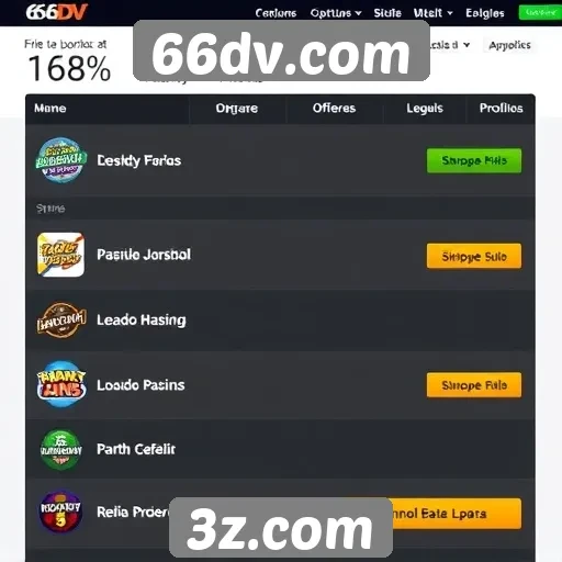 Comparação das ofertas de bônus em 66dv com outros sites